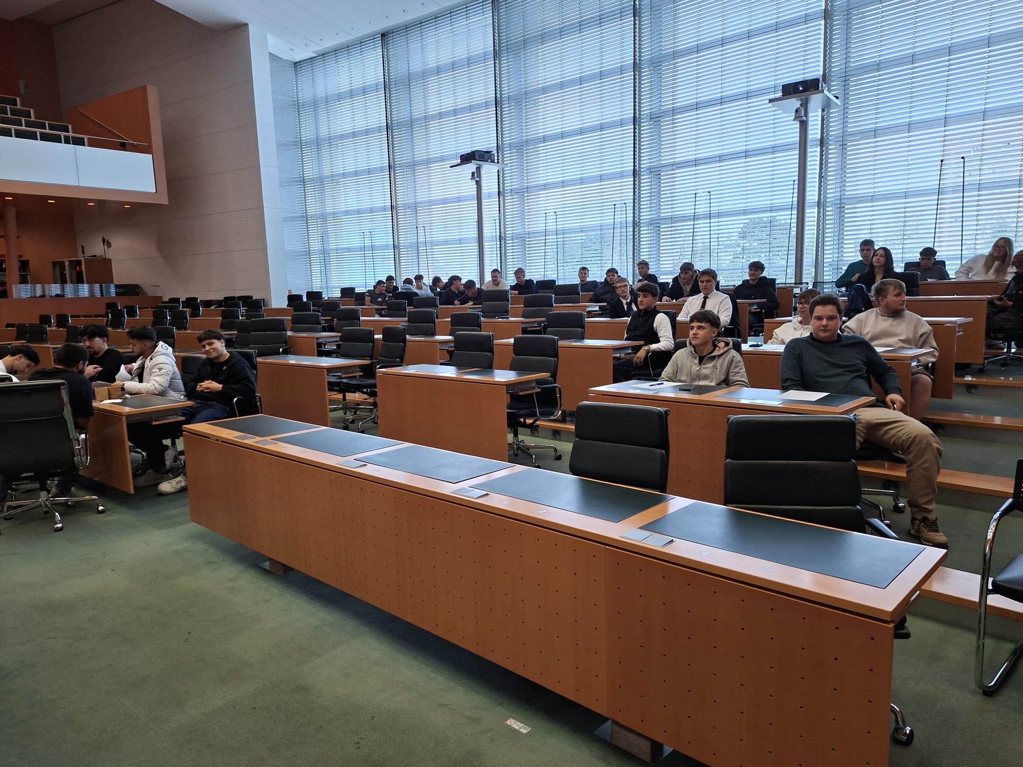 Gruppenbild der Exkursion Landtag