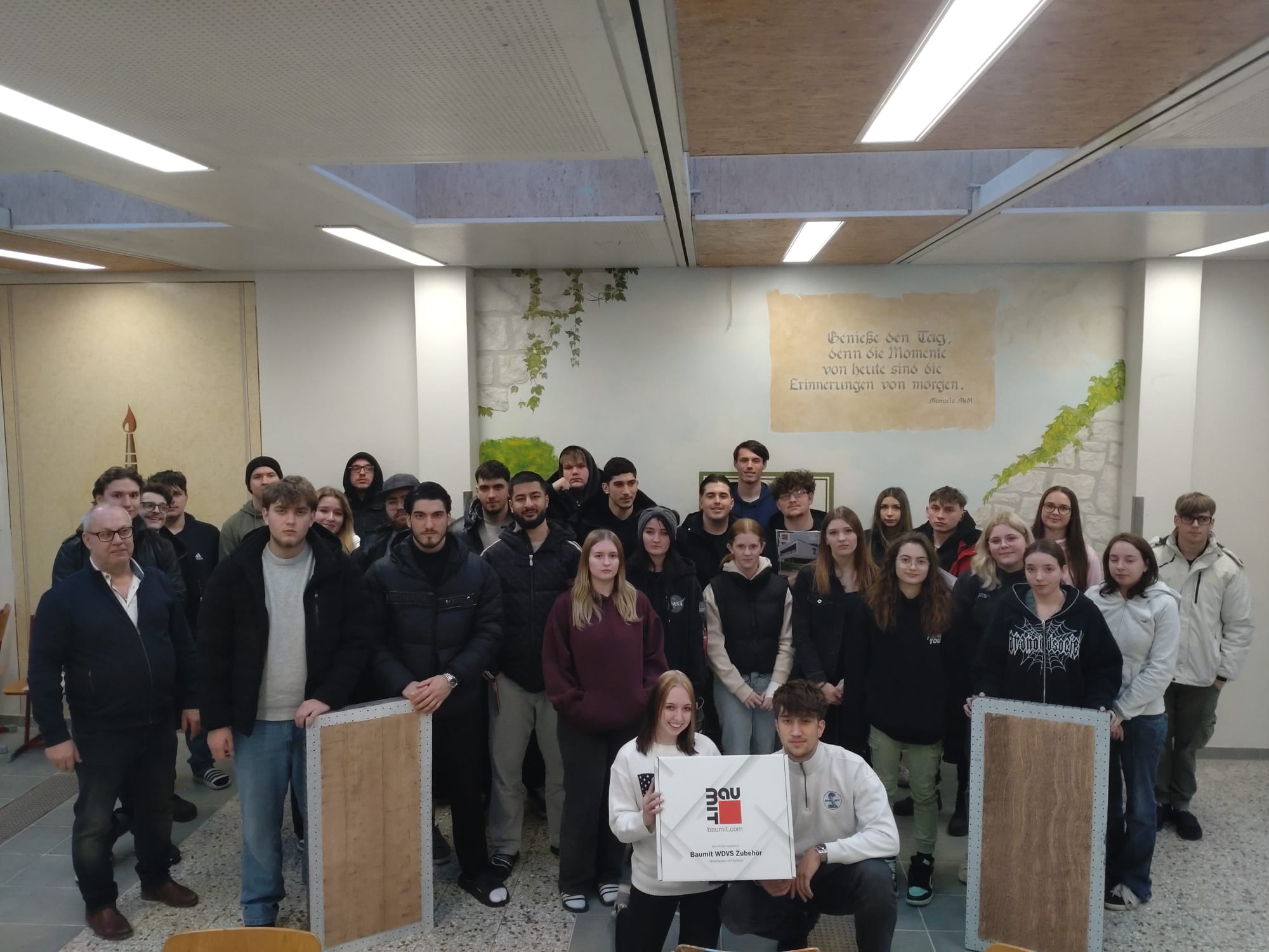 Gruppenbild des Lehrausgangs Firma Baumit