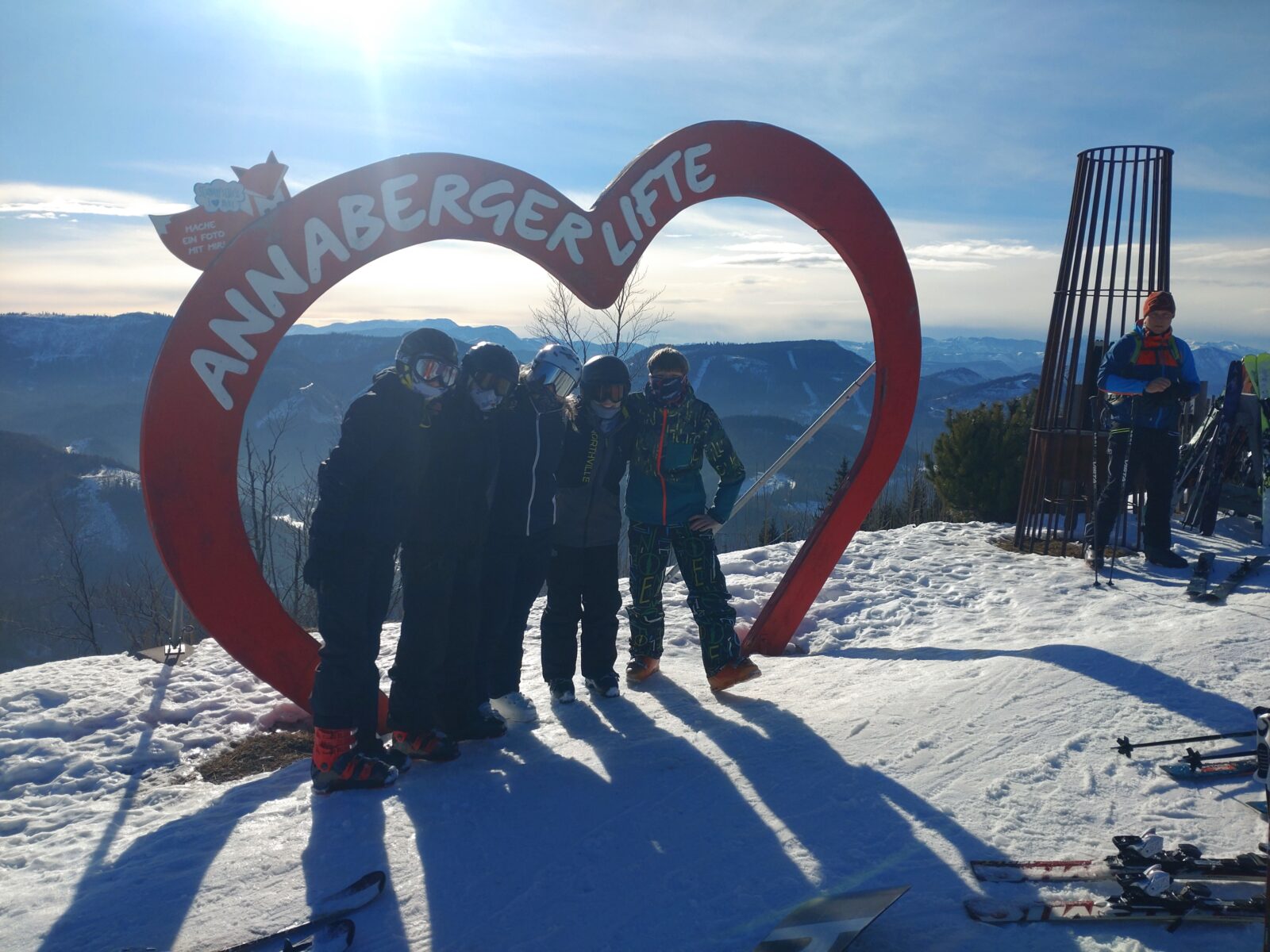 Gruppenbild vom Skitag Annaberg