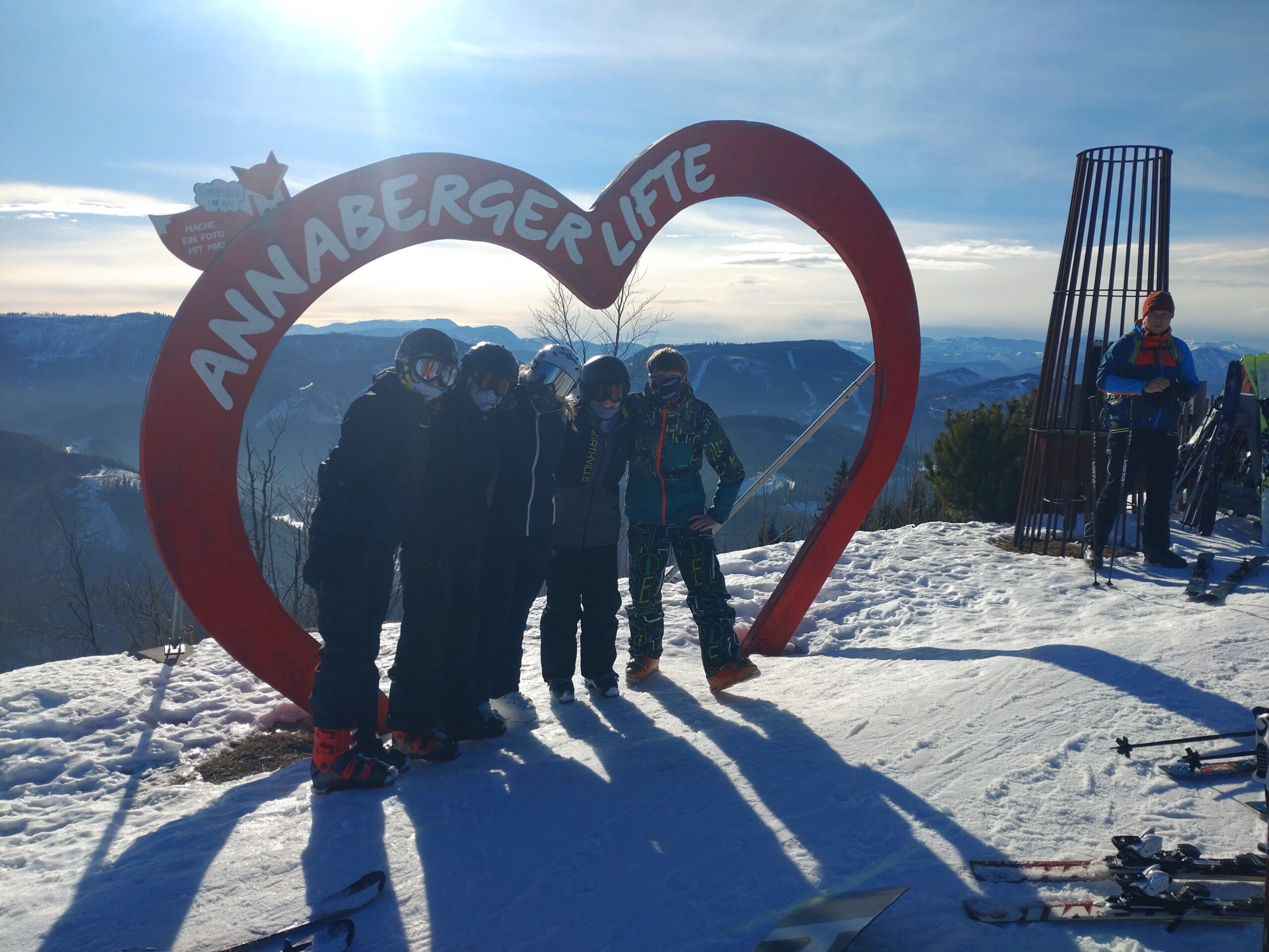 Gruppenbild vom Skitag Annaberg